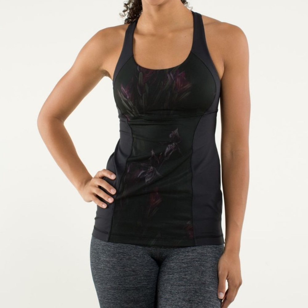 Lululemon Energy Tank Midnight Iris Cross strap